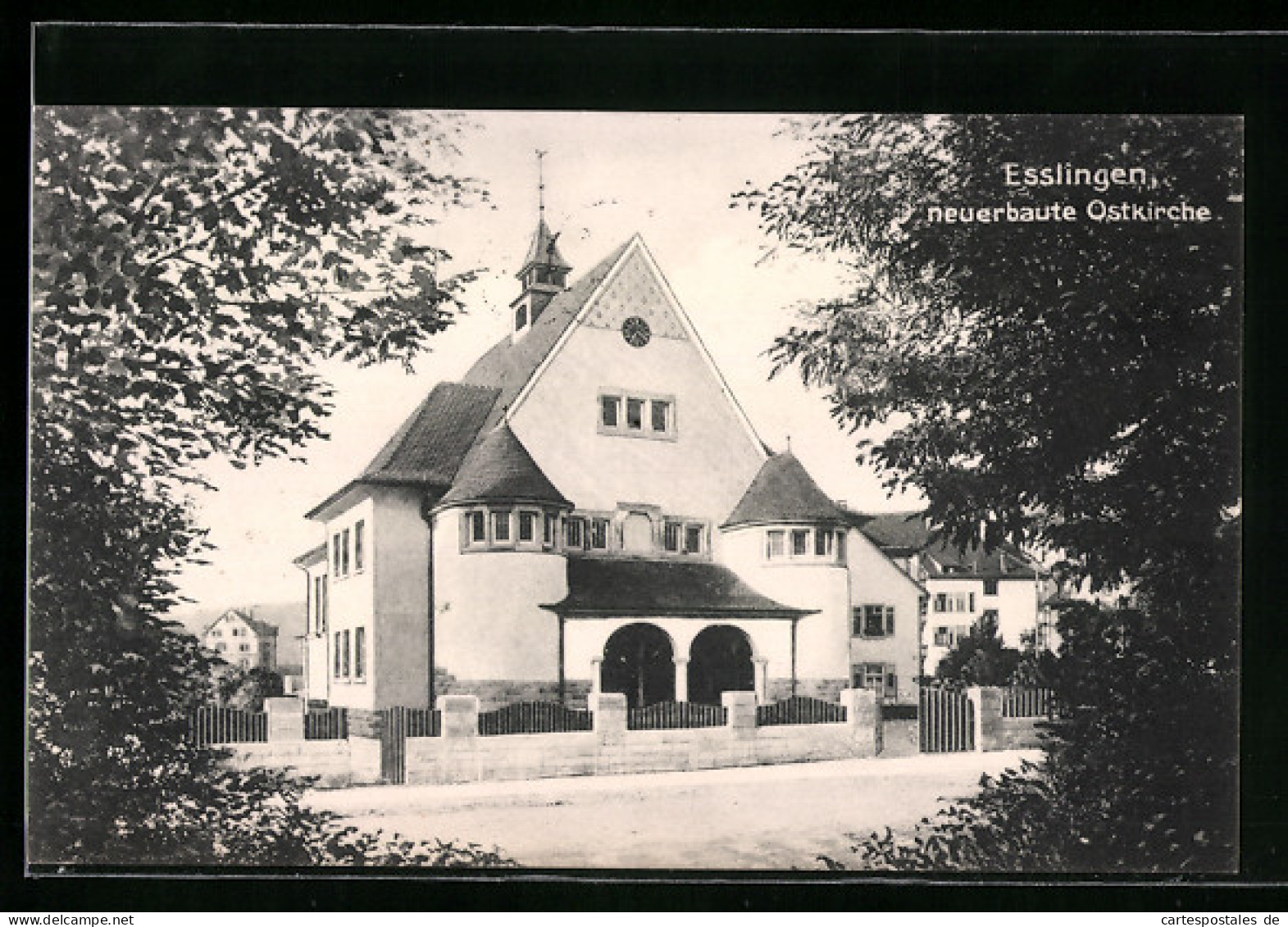 AK Esslingen A. N., Neuerbaute Ostkirche  - Esslingen