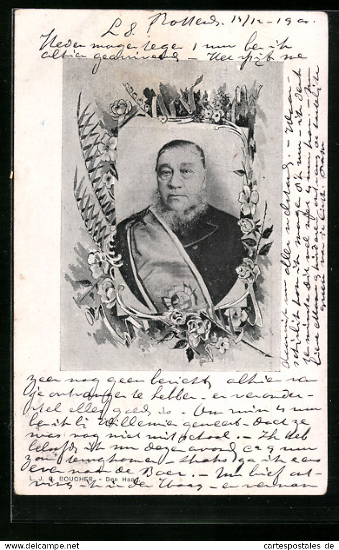 AK Johannes Paulus Krüger, Präsident Der Südafrikanischen Transvaal-Republik, Geb. 1825, Burenkrieg  - Otras Guerras