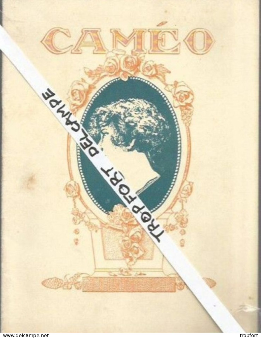 XW // Vintage // Programme Cinéma CAMEO 1926 Benedetti Concert // Film Guerre Sécession - Programas