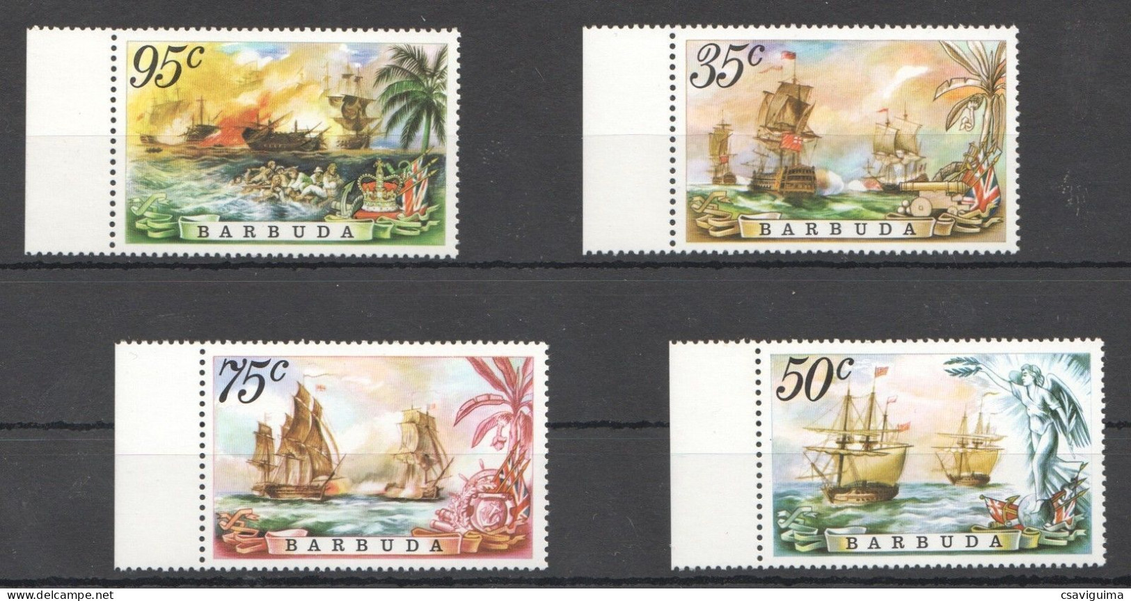 Barbuda - 1975 - Ships - Yv 213/16 - Boten