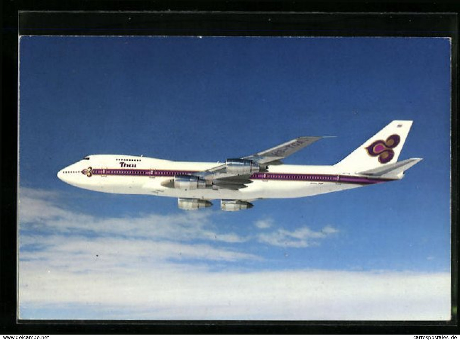 AK Flugzeug Boeing 747-200B Der Thai über Den Wolken  - 1946-....: Ere Moderne