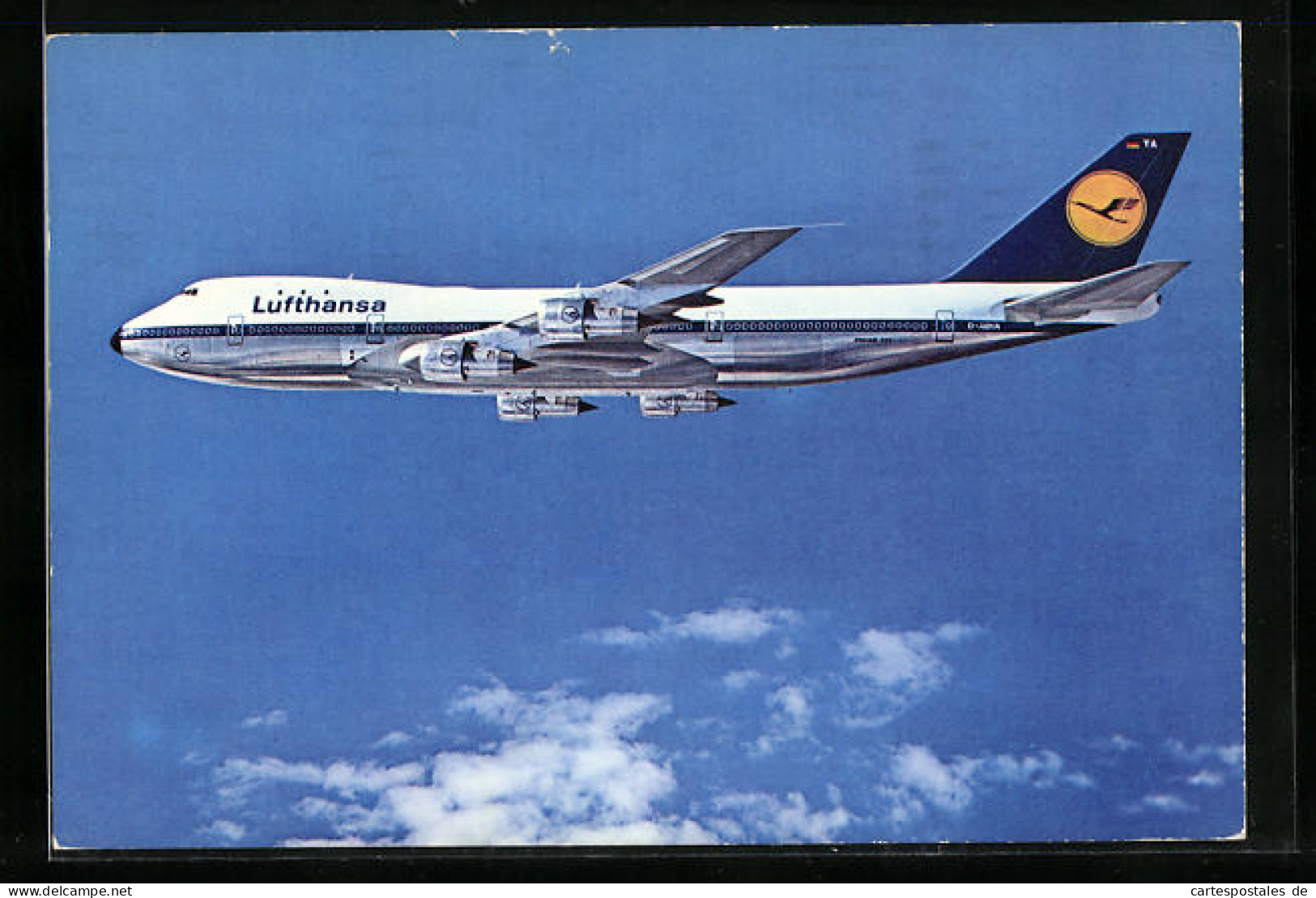 AK Flugzeug Boeing Jet 747 Der Lufthansa über Den Wolken  - 1946-....: Ere Moderne