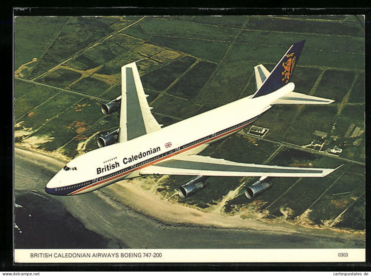 AK Flugzeug Boeing 747-200 Von British Caledonian Airways Im Flug  - 1946-....: Moderne