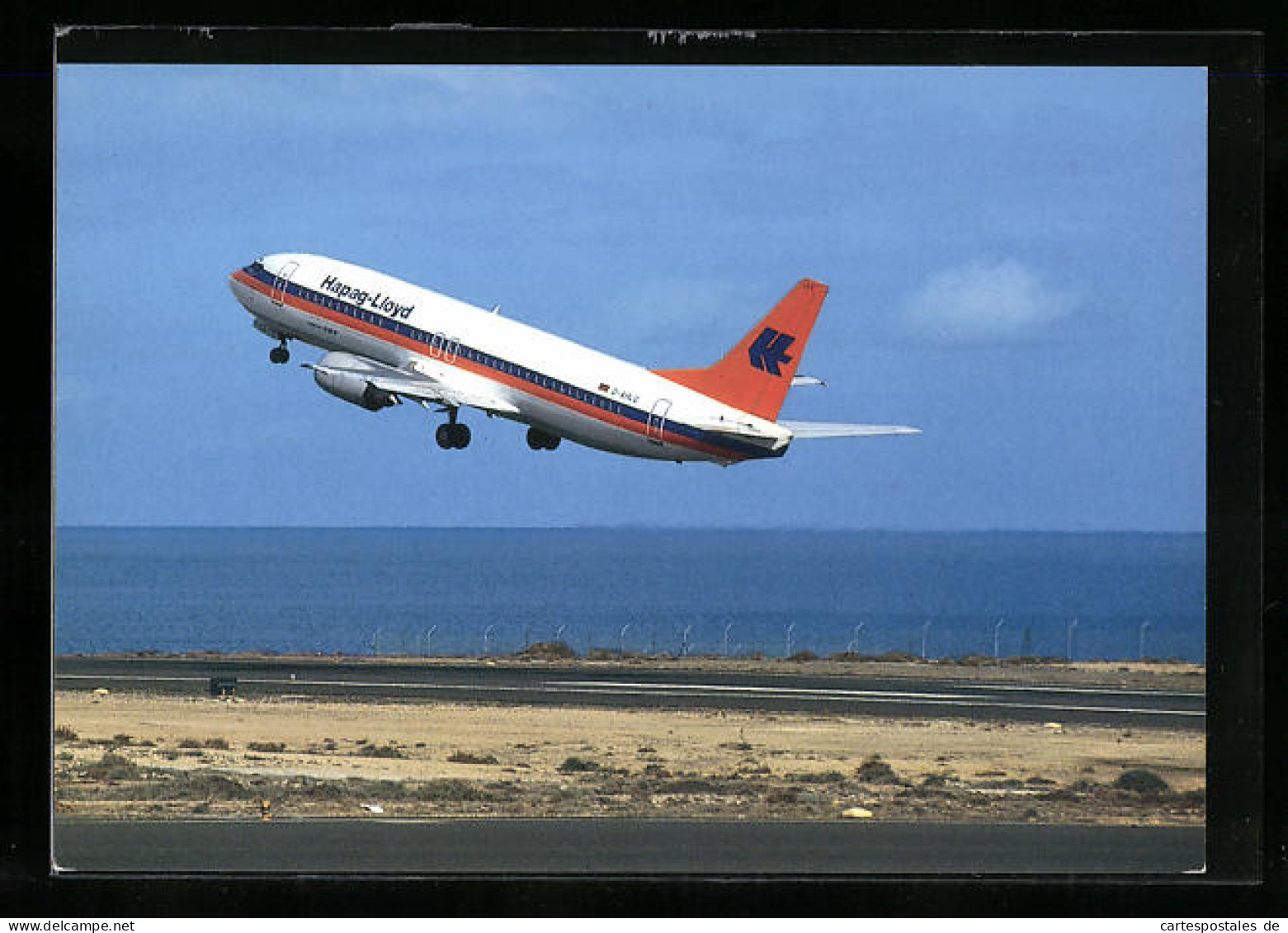 AK Flugzeug Boeing 734-400 Von Hapag-Lloyd Beim Start  - 1946-....: Ere Moderne