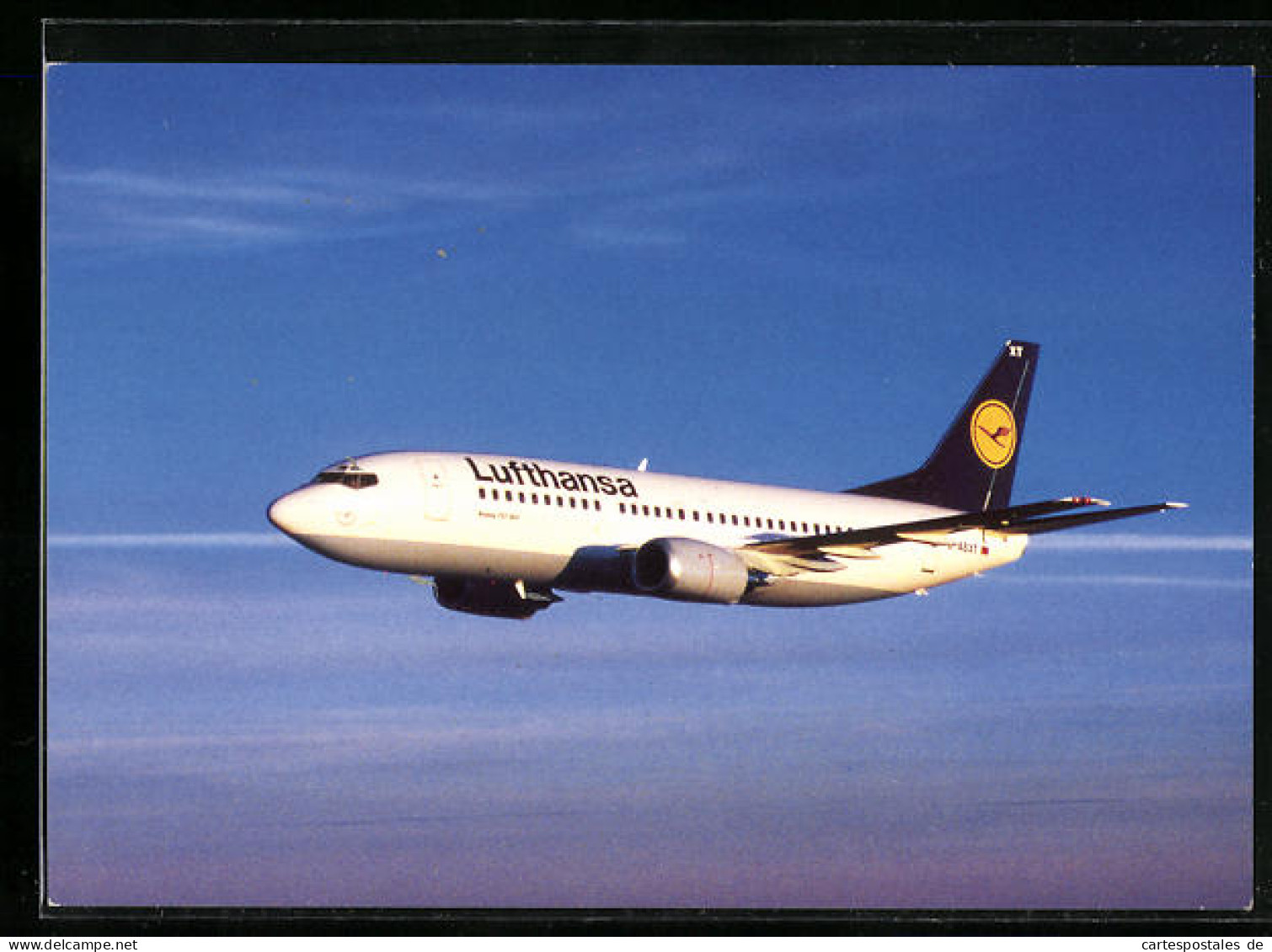 AK Flugzeug Boeing 737-300 Der Lufthansa über Den Wolken  - 1946-....: Ere Moderne