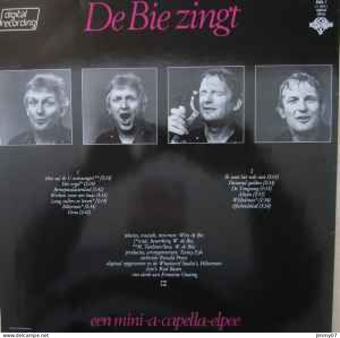 Wim De Bie - De Bie Zingt (Een Mini-A-Capella-Elpee) (LP, MiniAlbum) - Disco & Pop