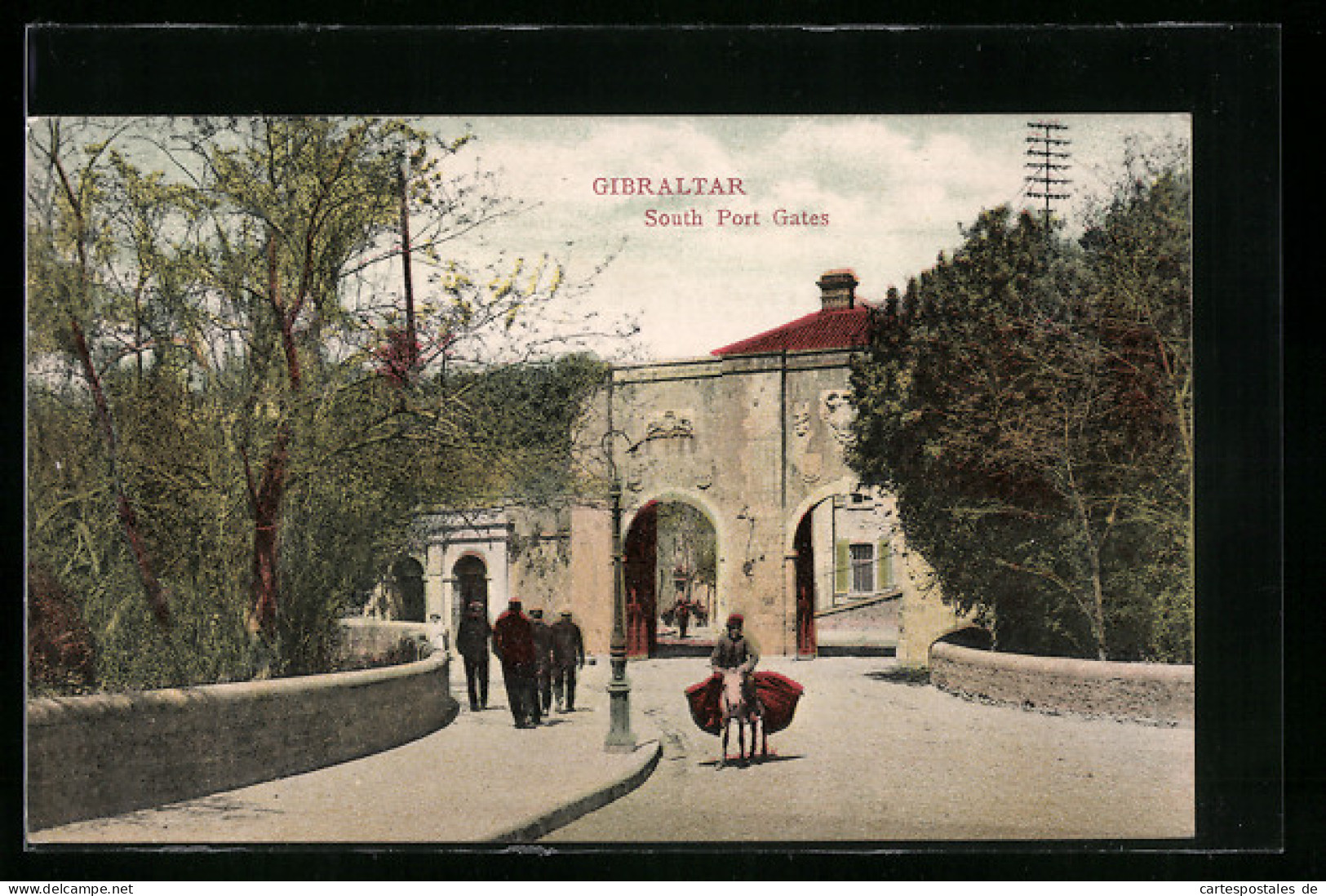 Postal Gibraltar, South Port Gates  - Gibilterra