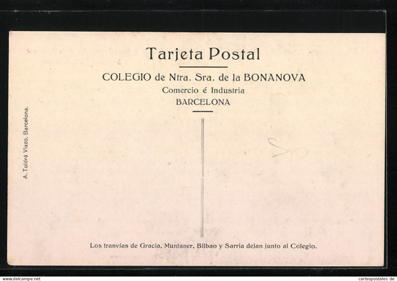 Postal Barcelona, Colegio De Ntra. Sra. De La Bonanova, Capilla, Fachada Oeste  - Barcelona