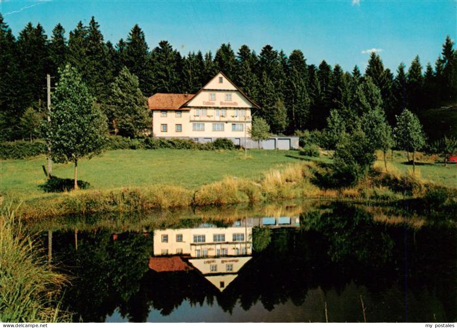 73930447 Kirnbach_Wolfach Hoehengasthaus Pension Moosenmaettles Teich Wasserspie - Wolfach