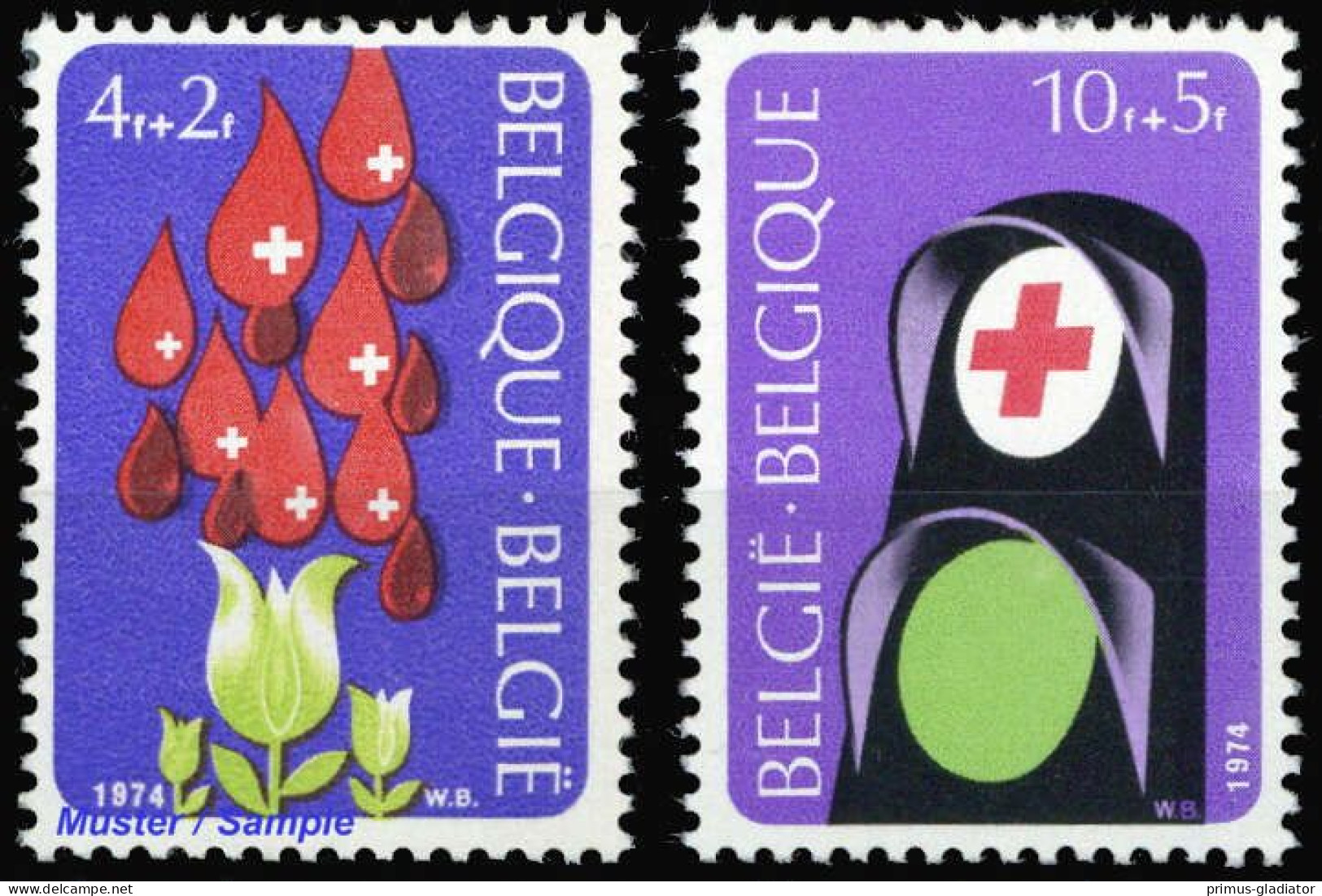 1974, Belgien, 1757-58, ** - Other & Unclassified