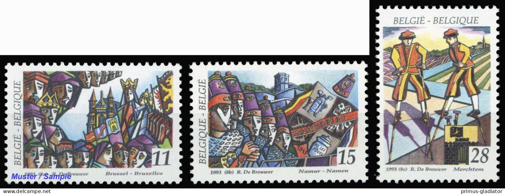 1993, Belgien, 2561-63, ** - Other & Unclassified