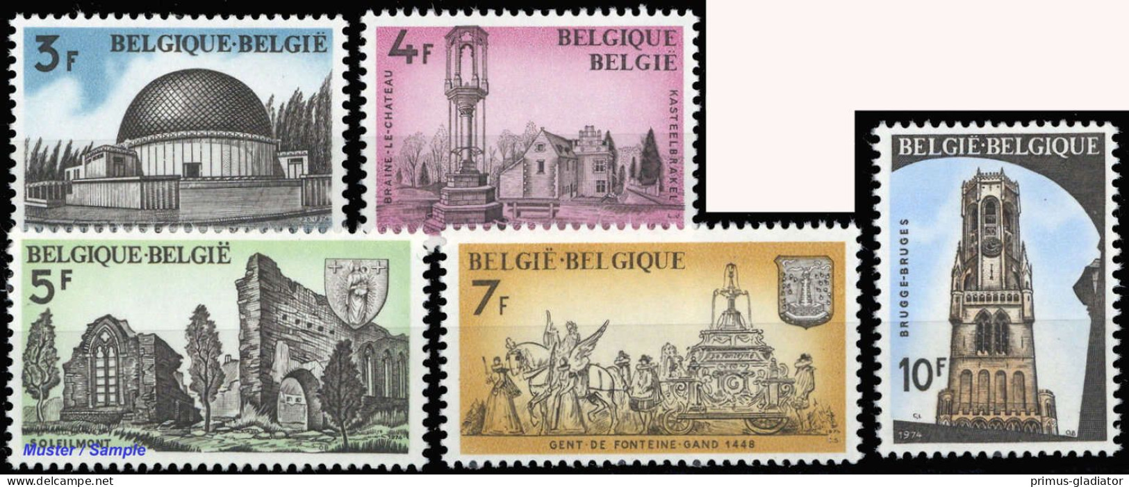 1974, Belgien, 1770-74, ** - Other & Unclassified