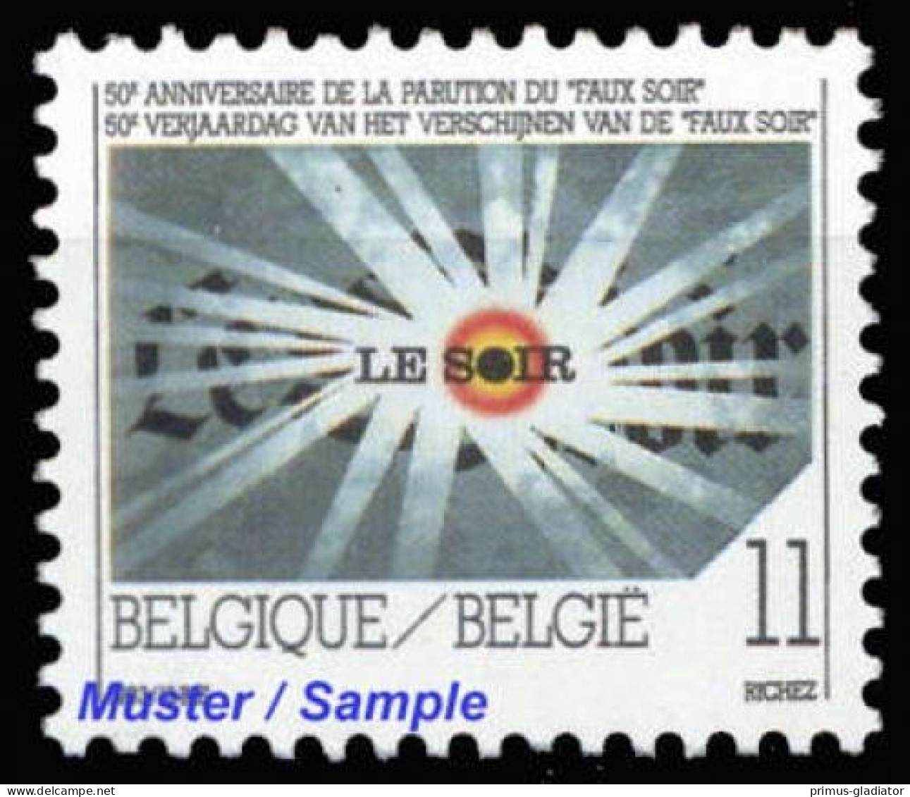 1993, Belgien, 2581, ** - Other & Unclassified