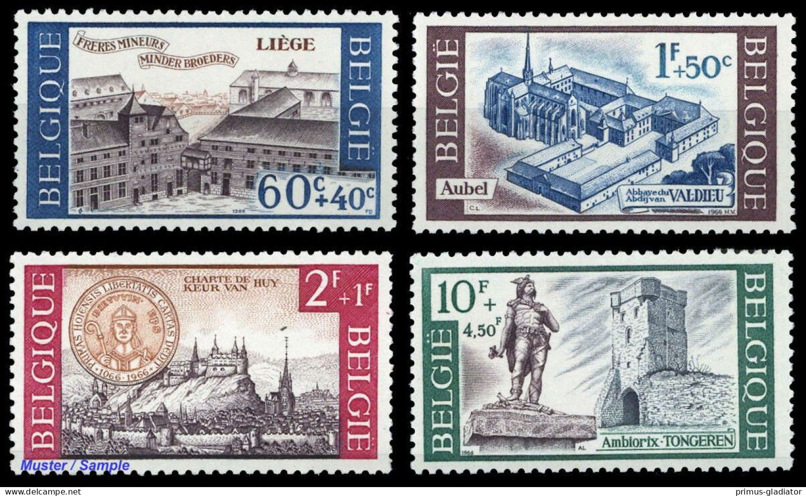 1966, Belgien, 1442-45, ** - Other & Unclassified