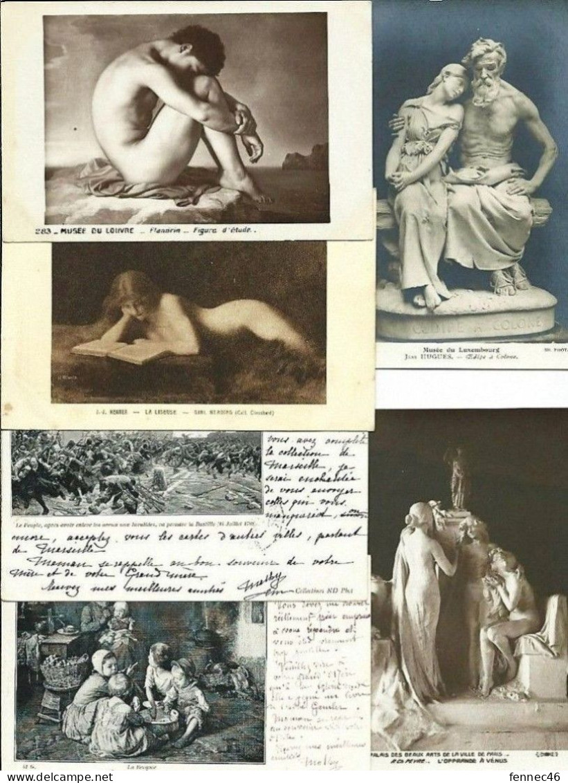 *Lot De 20 CPA-CPSM (petits Formats) Sur Le Thème Musées, Peintures, Sculptures - 5 - 99 Postcards