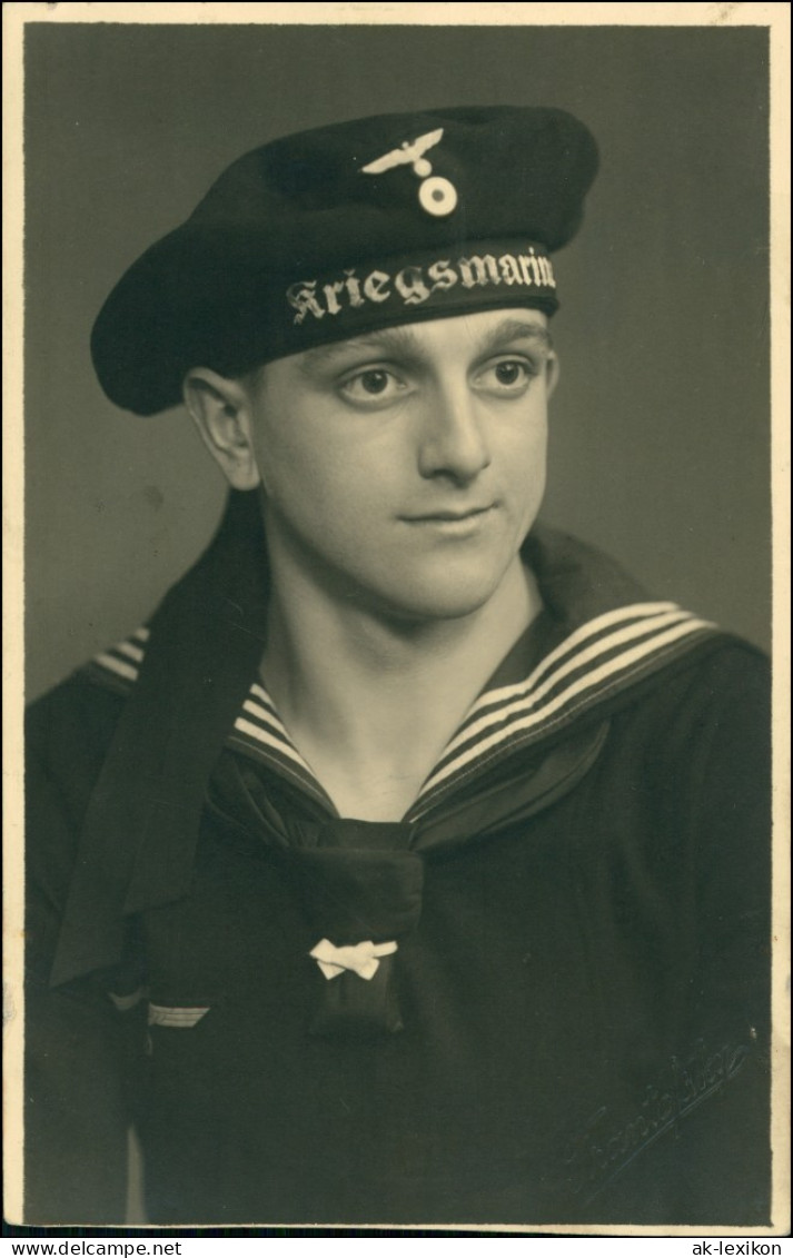 Porträt Soldat Kriegsmarine Militär/Propaganda - 2.WK (Zweiter Weltkrieg) 1941 Privatfoto - War 1939-45