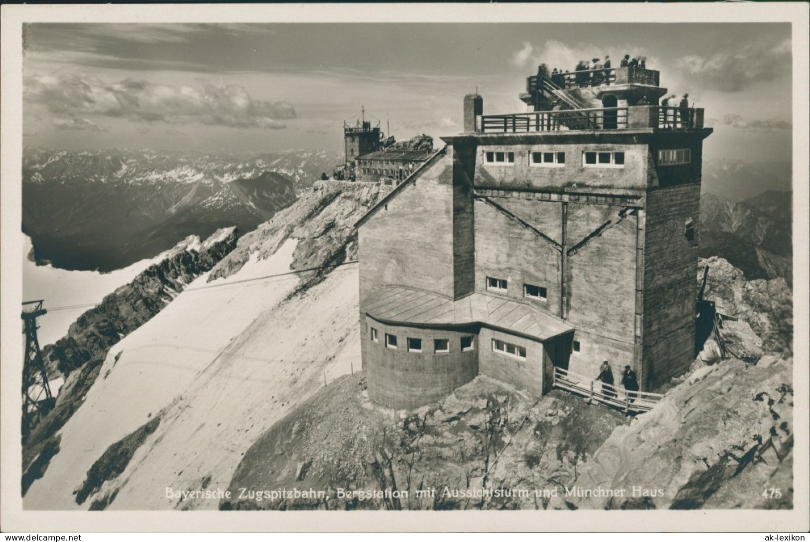 Garmisch-Partenkirchen Bayrische Zugspitzbahn Bergstation Am Münchener Haus 1940 - Garmisch-Partenkirchen