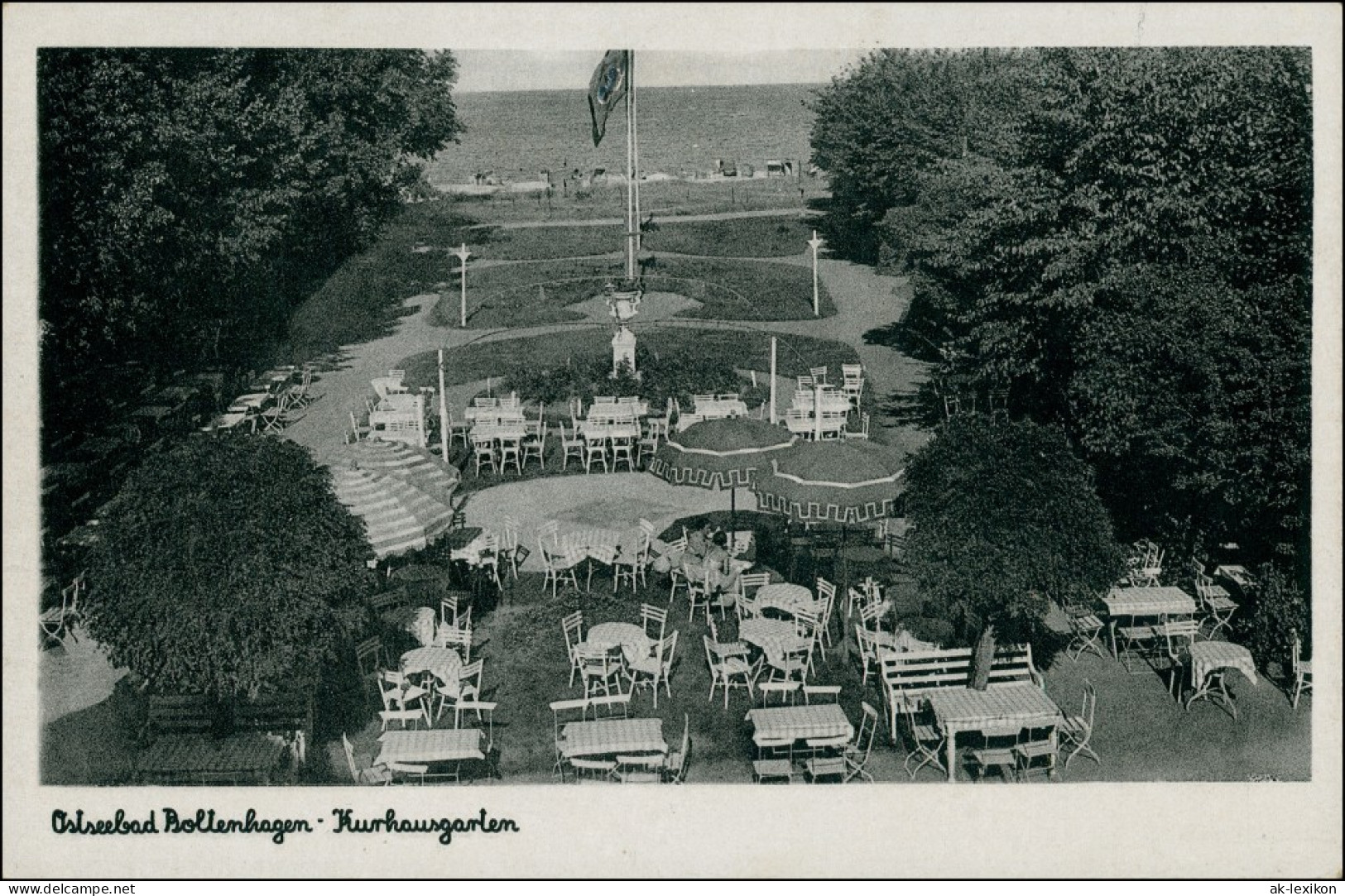 Ansichtskarte Boltenhagen Kurgarten - Stühle 1932 - Boltenhagen