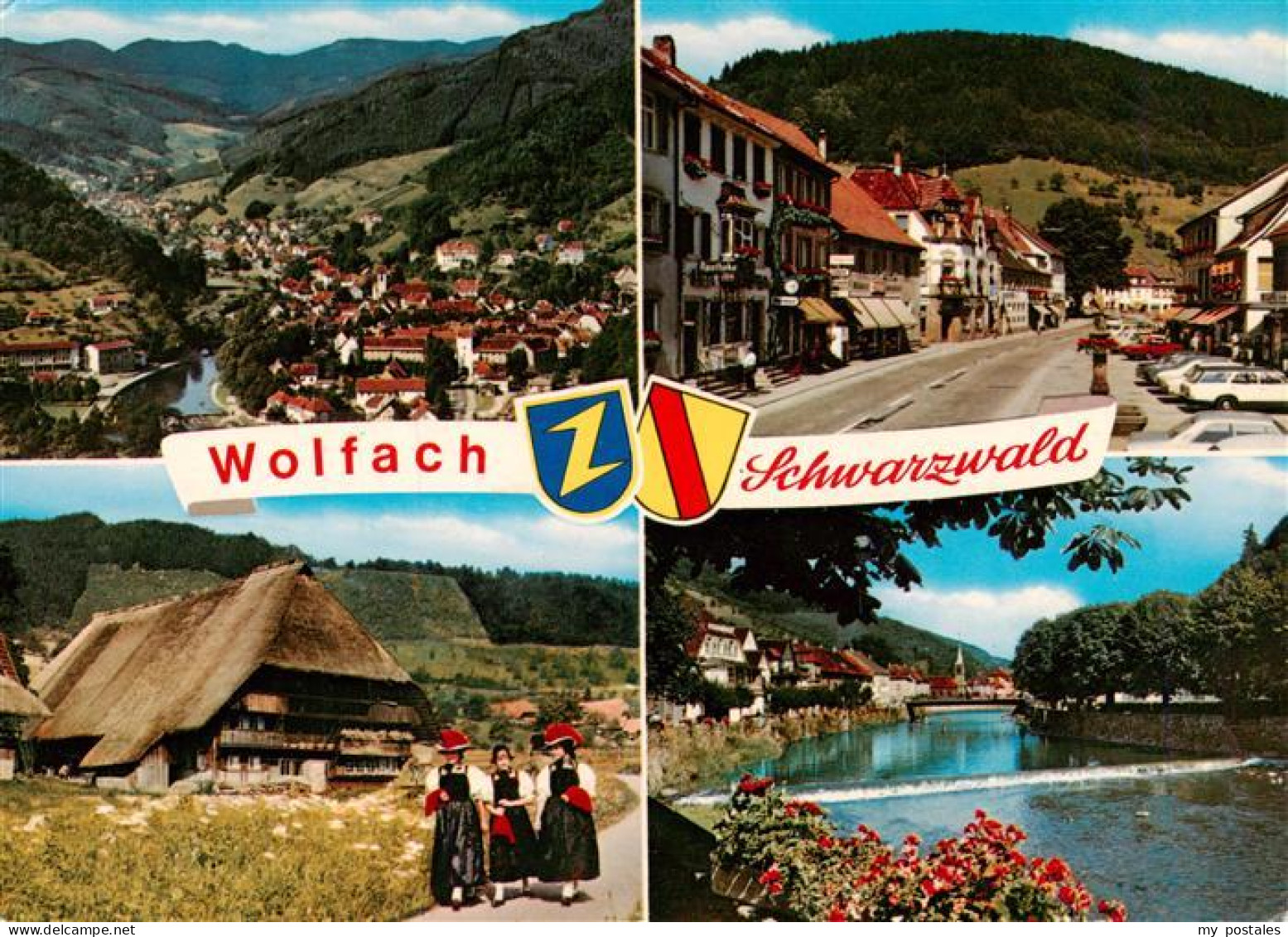 73930338 Wolfach_Schwarzwald Teilansichten Partie An Der Kinzig Trachten Bauernh - Wolfach
