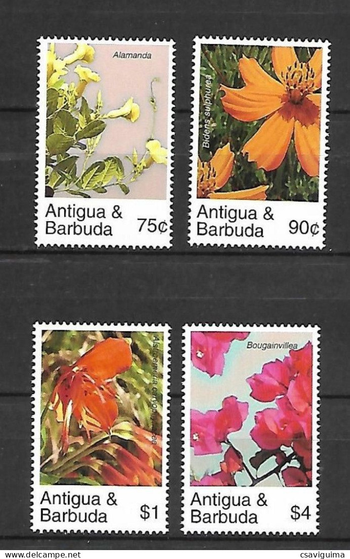 Antigua & Barbuda - 2007 - Flowers - Yv 3831/34 - Altri & Non Classificati