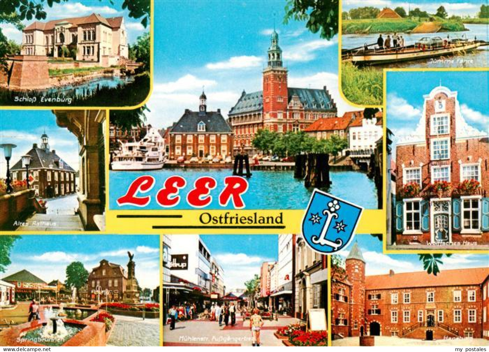 73930297 Leer_Ostfriesland Schloss Evenburg Altes Rathaus Partie An Der Ems Juem - Leer