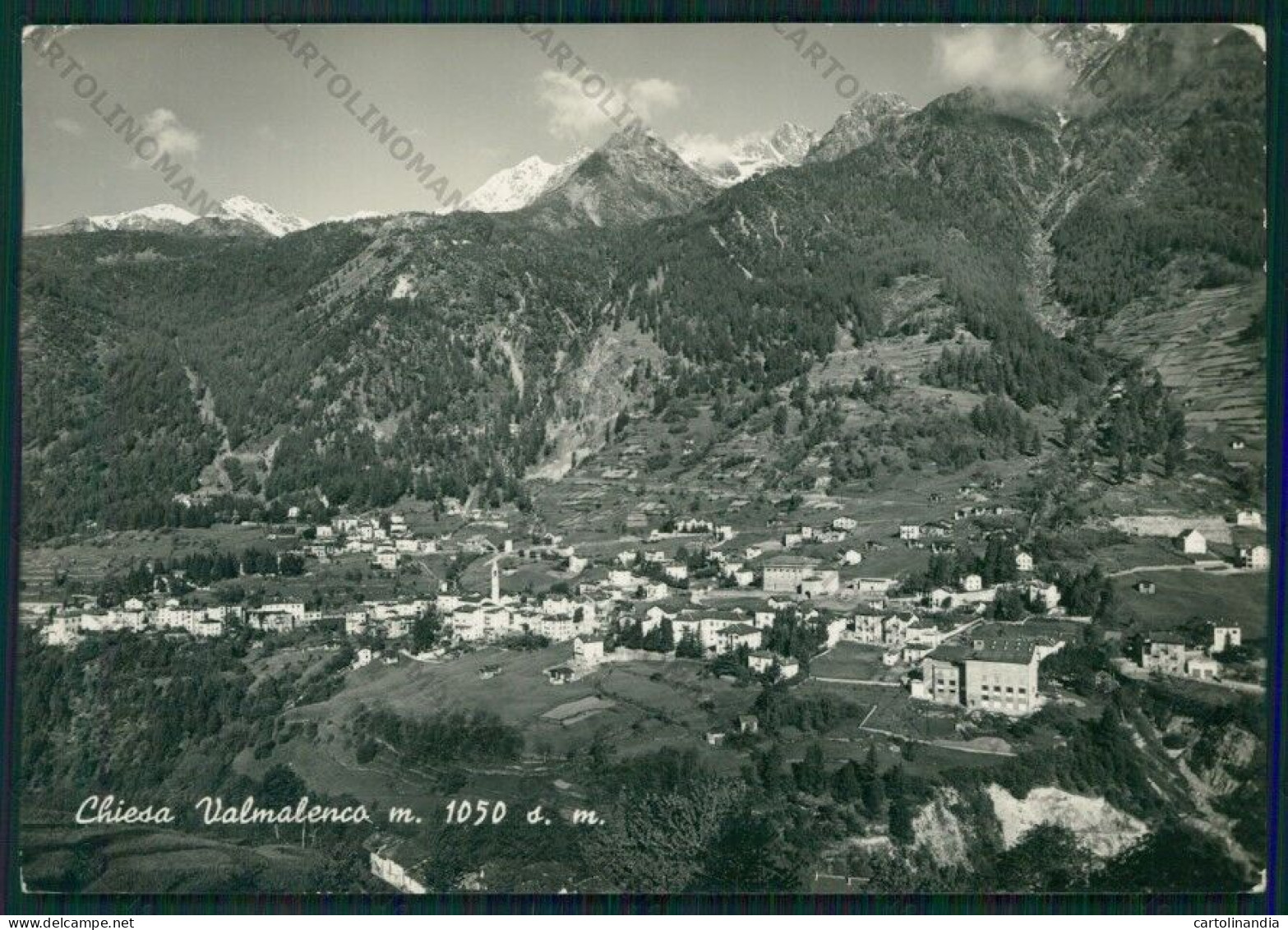 Sondrio Chiesa Valmalenco ABRASA Foto FG Cartolina KV9124 - Sondrio