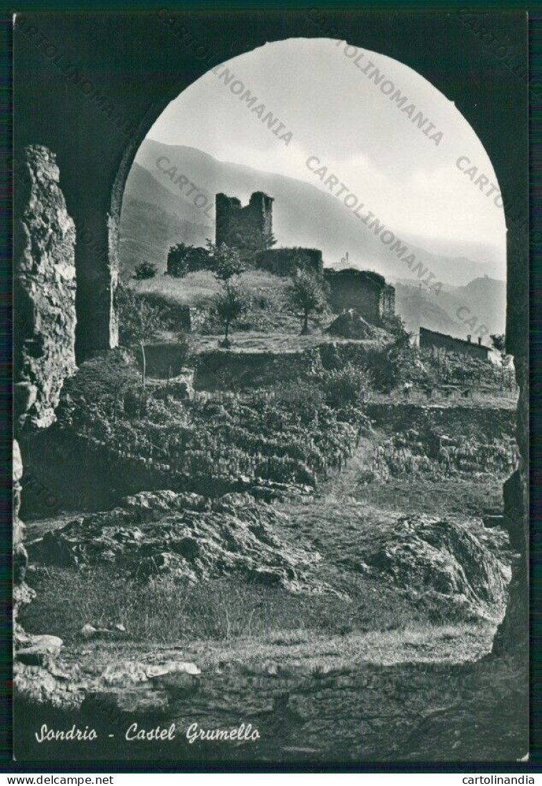 Sondrio Città Castel Grumello Foto FG Cartolina KV9140 - Sondrio