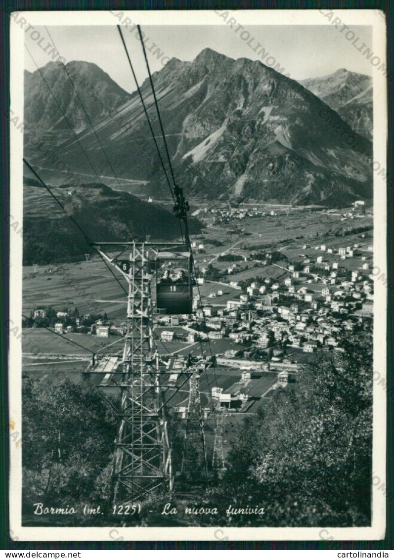 Sondrio Bormio Funivia Foto FG Cartolina KV9146 - Sondrio