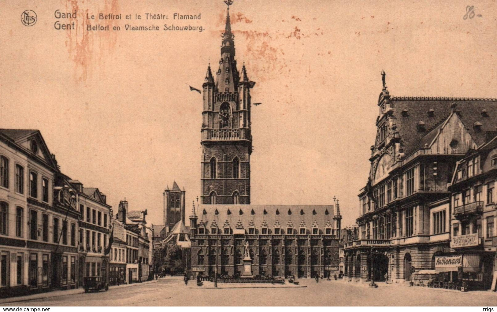 Gent - Belfort En Vlaamsche Schouwburg - Gent