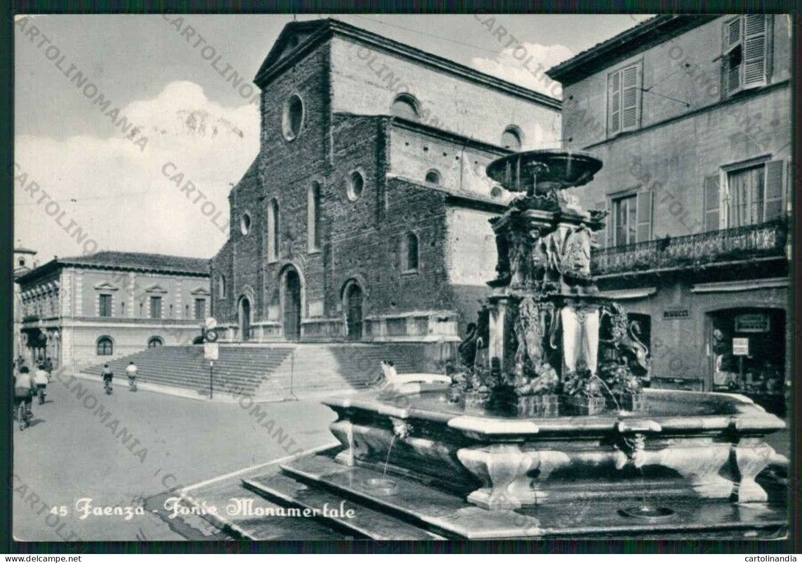 Ravenna Faenza Fontana Foto FG Cartolina KV9268 - Ravenna