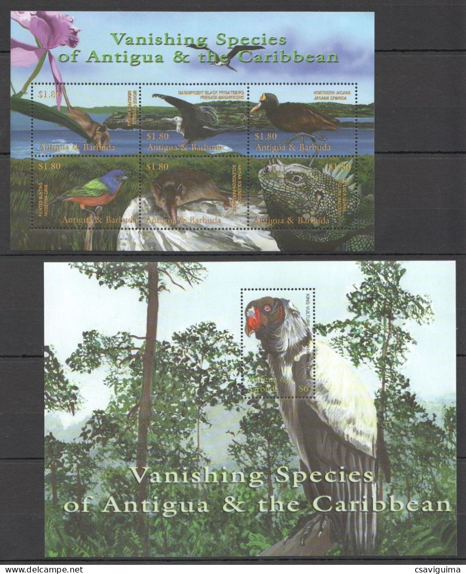 Antigua & Barbuda - 2001 - Vanishing Species - Yv 3035/40 + Bf 513 - Other & Unclassified