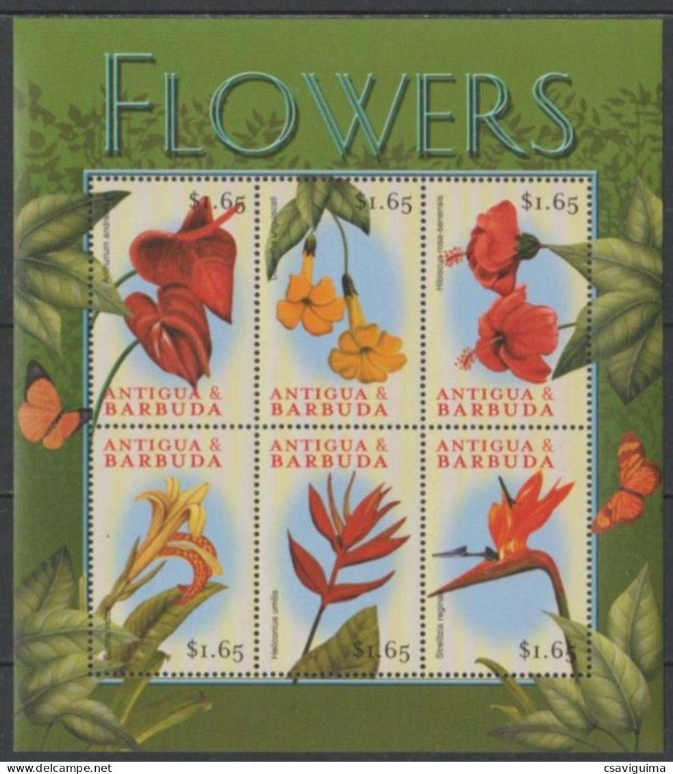 Antigua & Barbuda - 2000 - Flowers - Yv 2804/09 - Altri & Non Classificati