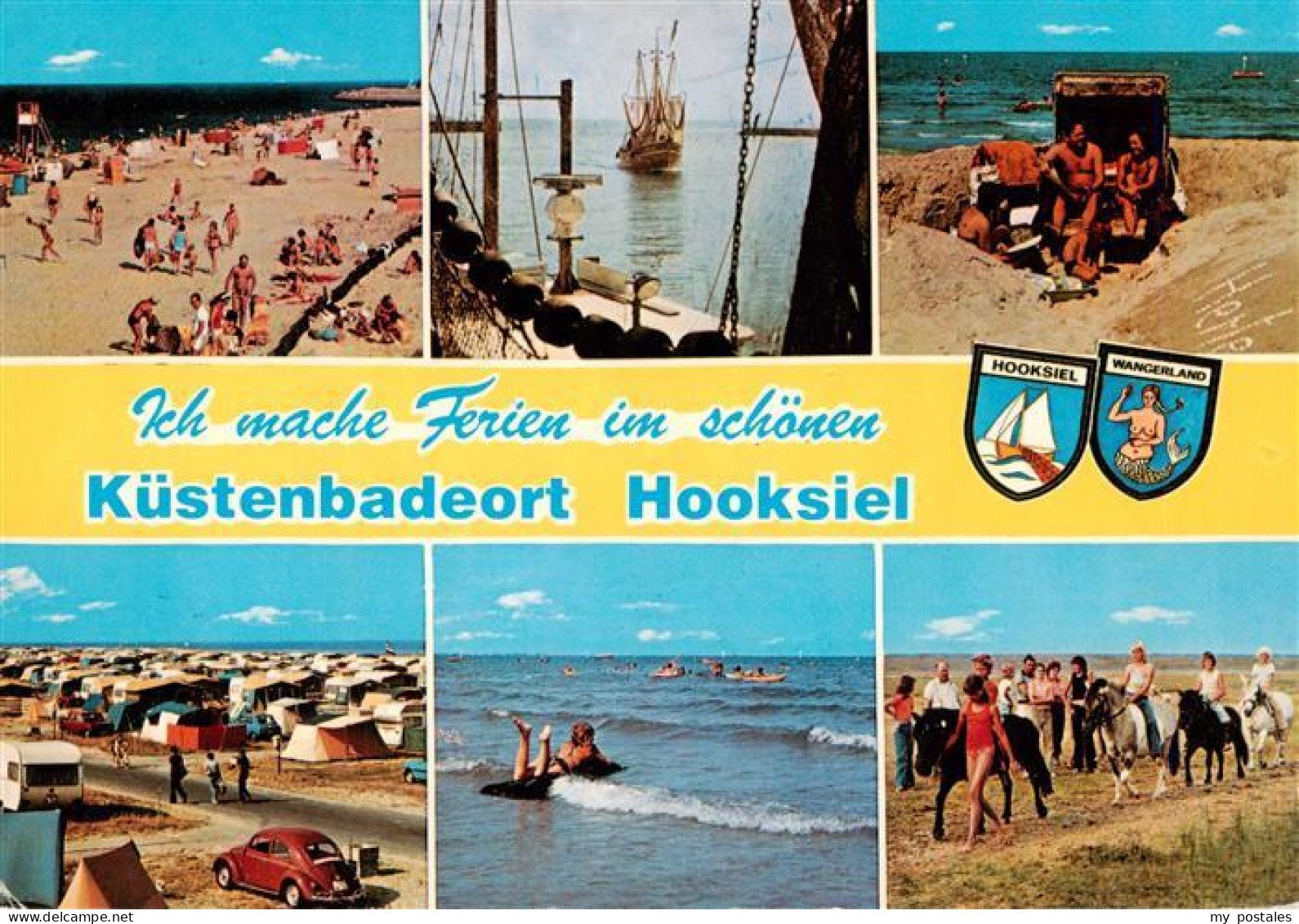 73930219 Hooksiel_Nordseebad Strandpartien Krabbenkutter Camping Badespass Reite - Wangerland