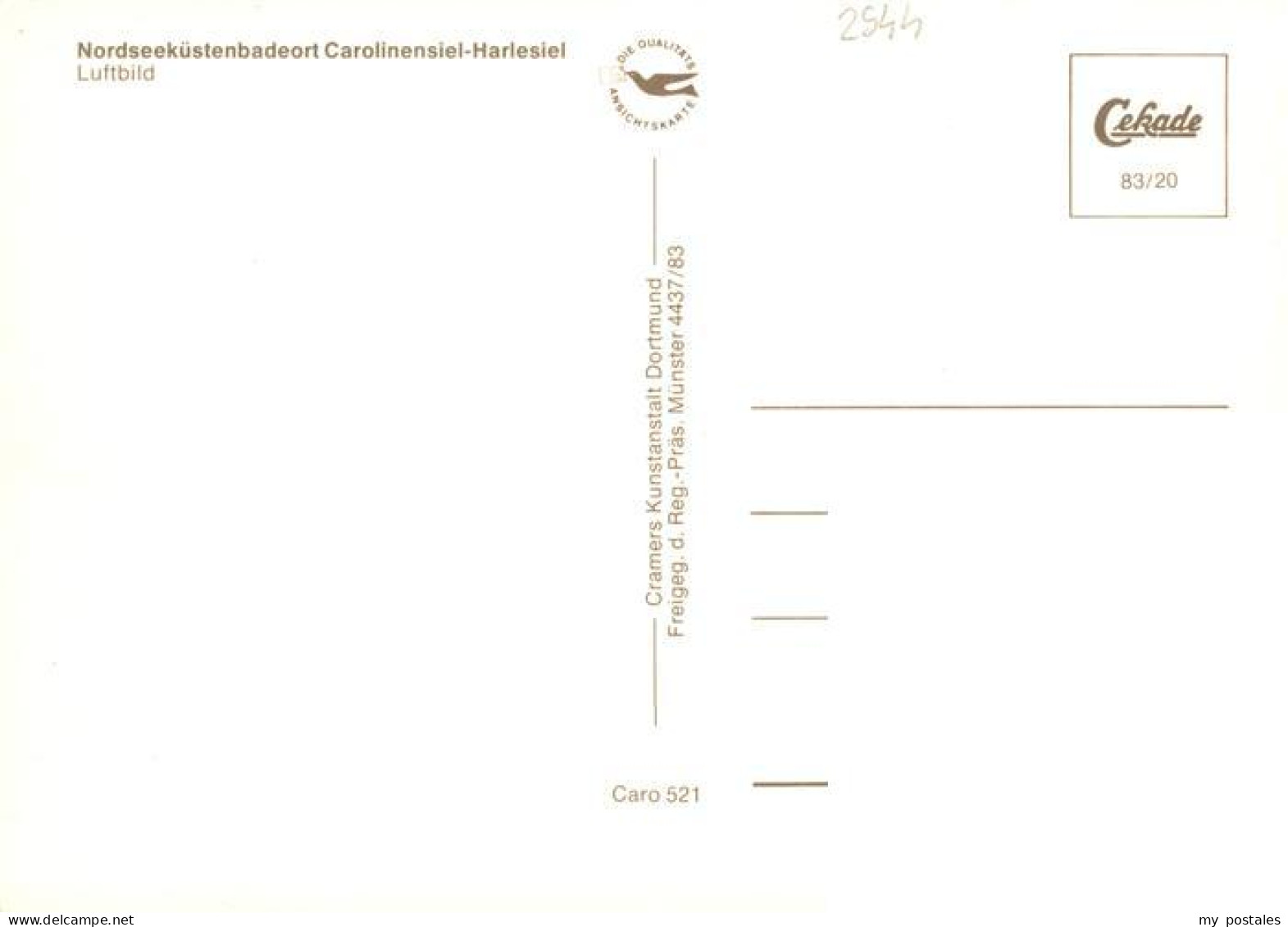 73930194 Carolinensiel-Harlesiel_Ostfriesland Fliegeraufnahme - Wittmund