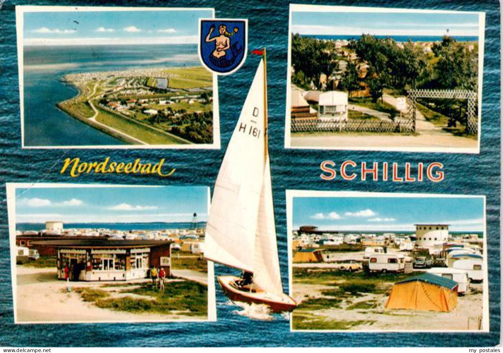 73930180 Schillig_Horumersiel_Nordseebad Fliegeraufnahme Kiosk Camping Eingang - Wangerland