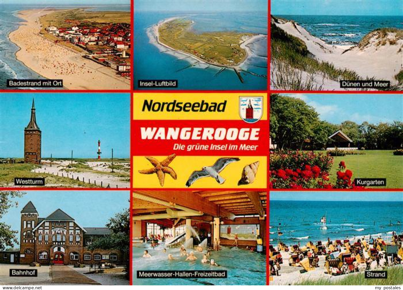 73930162 Wangerooge_Wangeroog_Nordseebad Badestrand Fliegeraufnahme Duenen Westt - Wangerooge