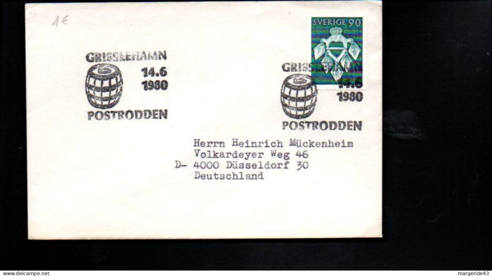 NORVEGE 1980 LETTRE POUR L'ALLEMAGNE - Briefe U. Dokumente