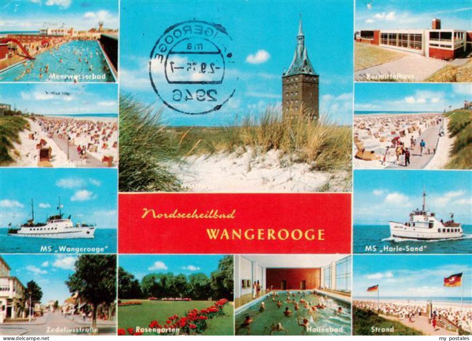 73930159 Wangerooge_Wangeroog_Nordseebad Meerwasserbad Strand MS Wangerooge Zede - Wangerooge