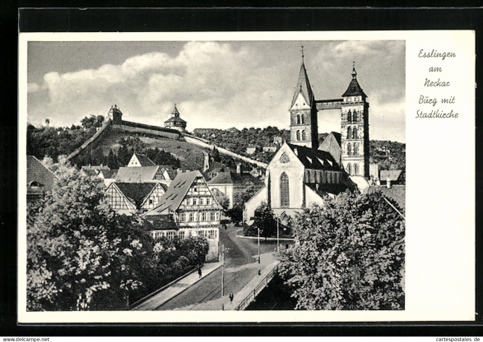 AK Esslingen A. N., Burg Mit Stadtkirche  - Esslingen