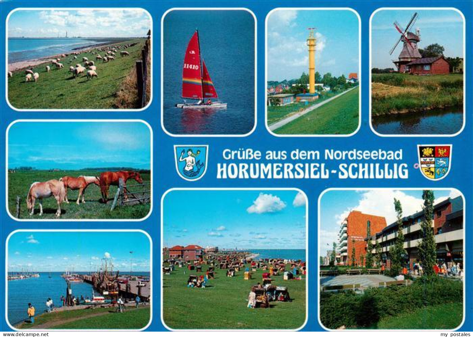 73930133 Schillig_Horumersiel_Nordseebad Schafe Pferde Segeln Mole Leuchtturm Mu - Wangerland