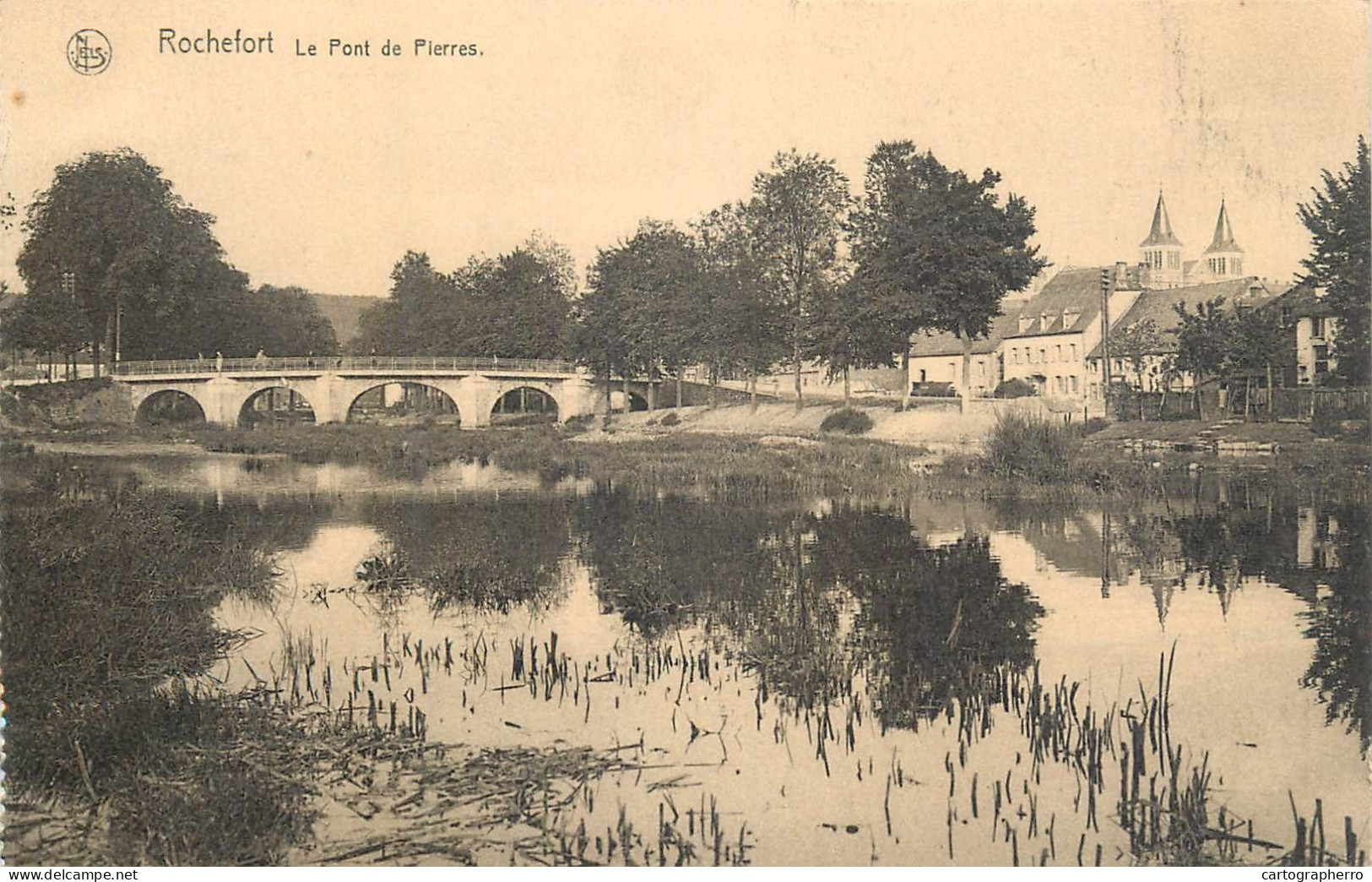 Belgium Cpa Rochefort Le Pont De Pierres - Rochefort