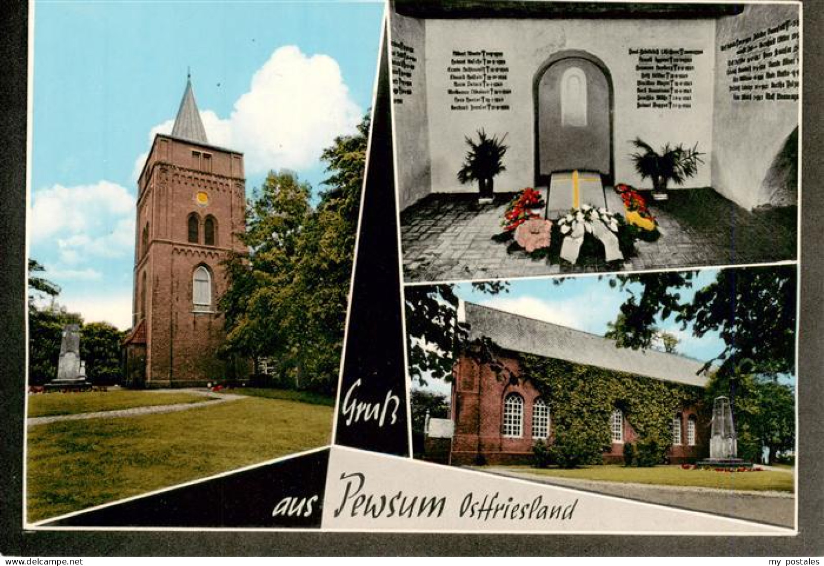 73930101 Pewsum Kirche Inneres Park - Krummhoern