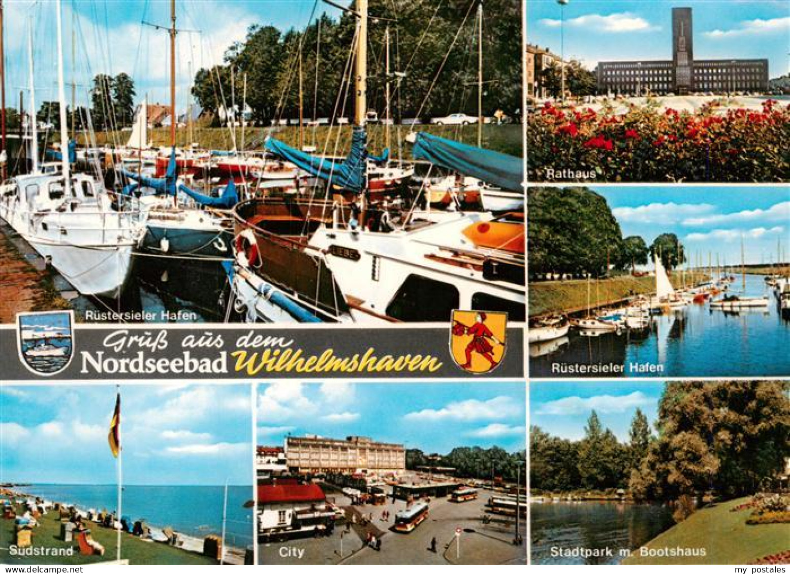 73930085 Wilhelmshaven Ruestersieler Hafen Suedstrand City Rathaus Stadtpark Mit - Wilhelmshaven