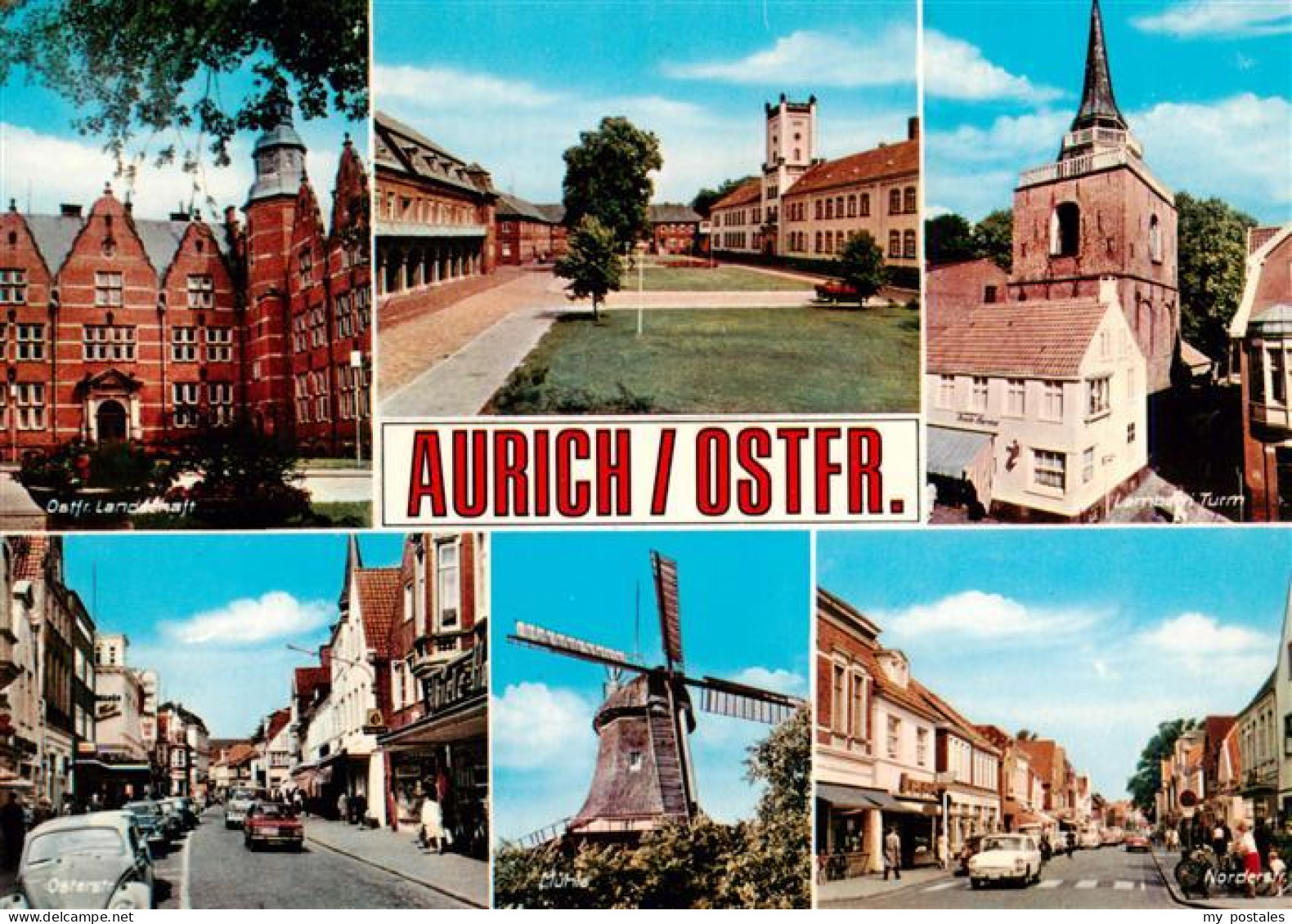 73930054 Aurich_Ostfriesland Altes Schloss Kirche Osterstrasse Altes Stiftsmuehl - Aurich