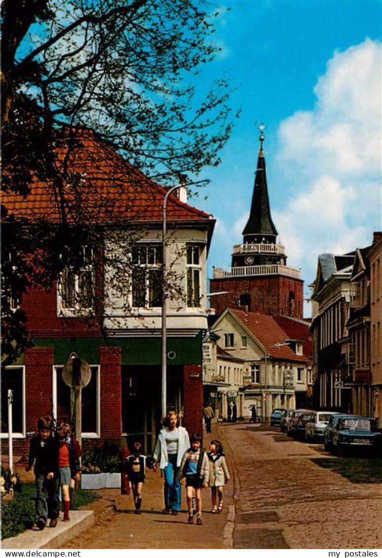 73930051 Aurich_Ostfriesland Burgstrasse Und Lambertikirche - Aurich