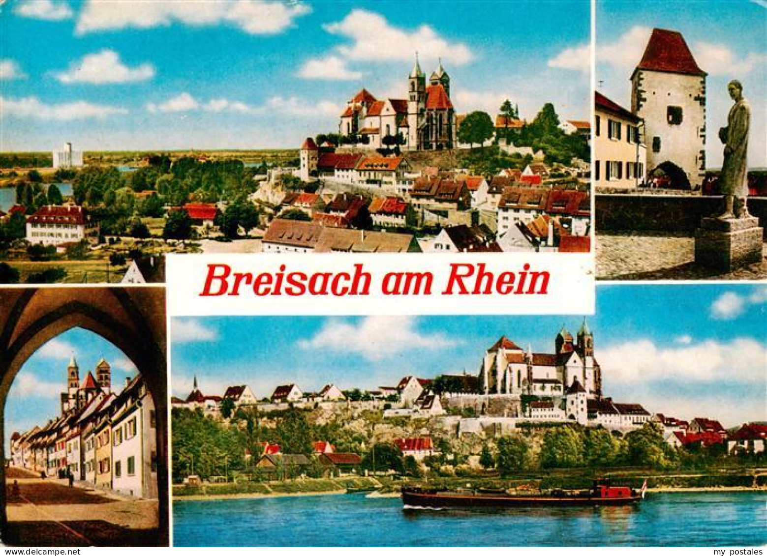 73930010 Breisach_Rhein Stadtpanorama Blick Zum Muenster - Breisach