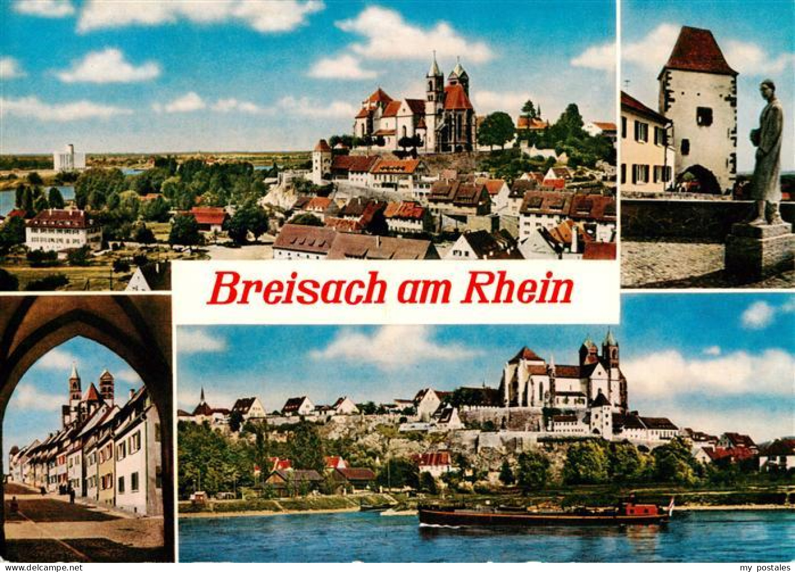 73929999 Breisach_Rhein Panorama Mit Stephansmuenster Hagenbachtor Rheintordurch - Breisach