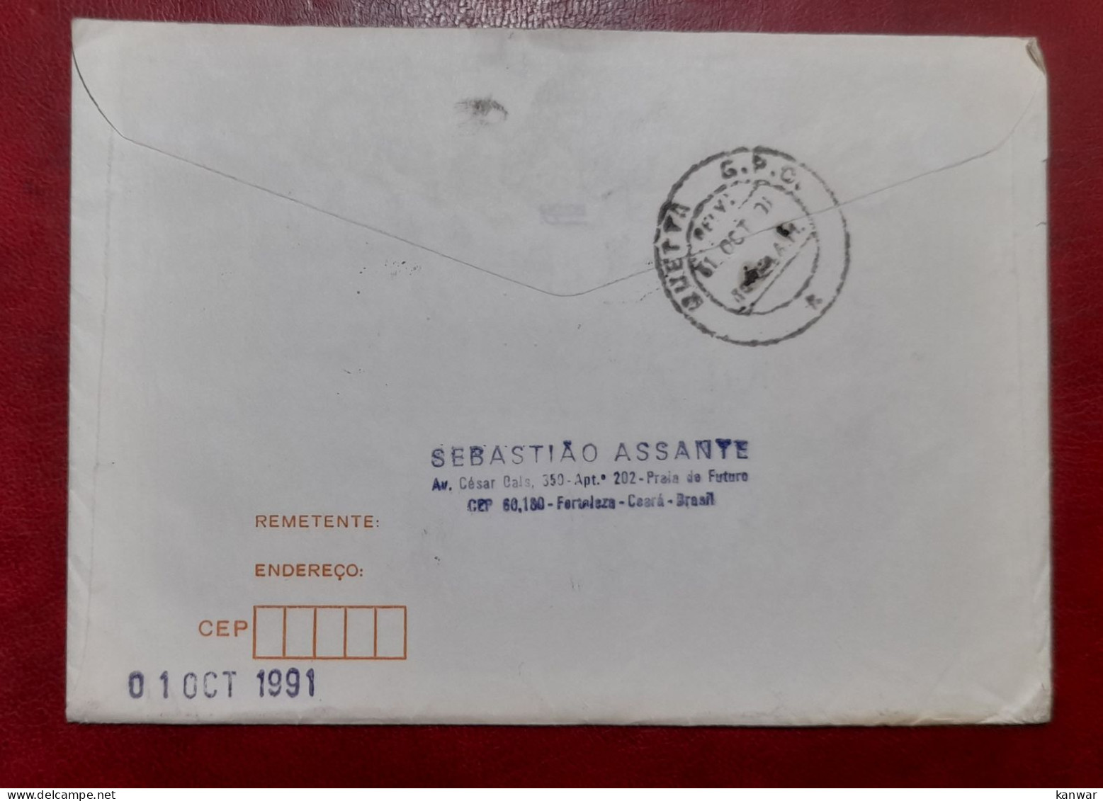 1991 Brasil To Pakistan Cover With Rock In Rio 11 Stamps Antarctica Penguine - Cartas & Documentos