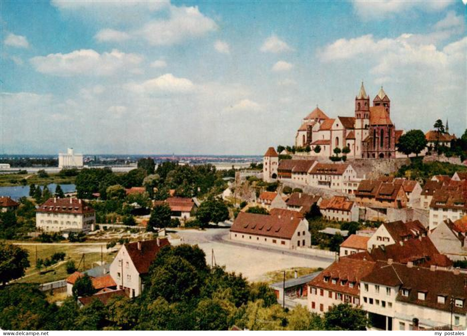 73929992 Breisach_Rhein Panorama Mit Stephansmuenster - Breisach