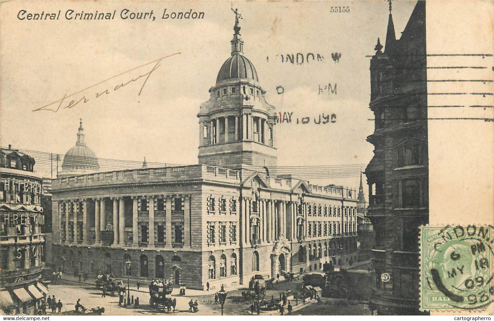 England London Central Criminal Court 1909 - Autres & Non Classés